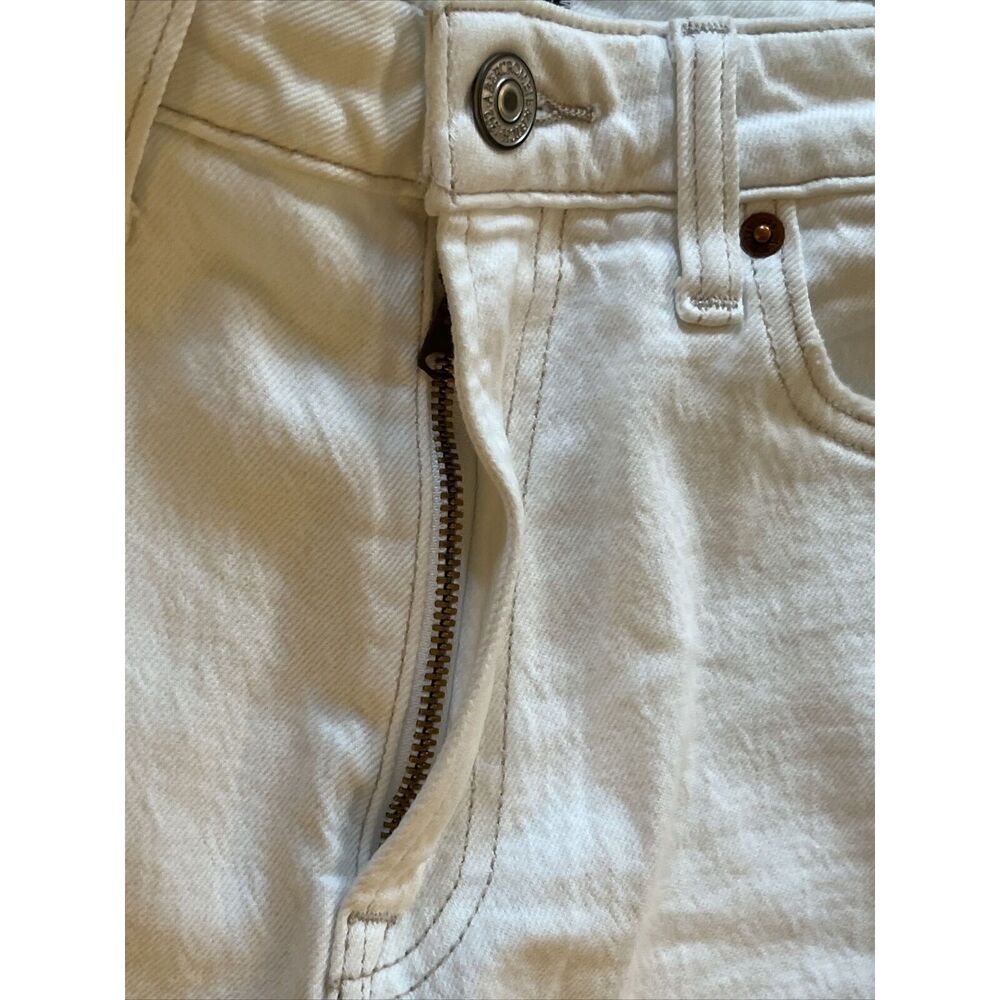 New Abercrombie & Fitch Simone White High-Rise Jeans Pants Stretch Size 00 24 - Picture 10 of 12